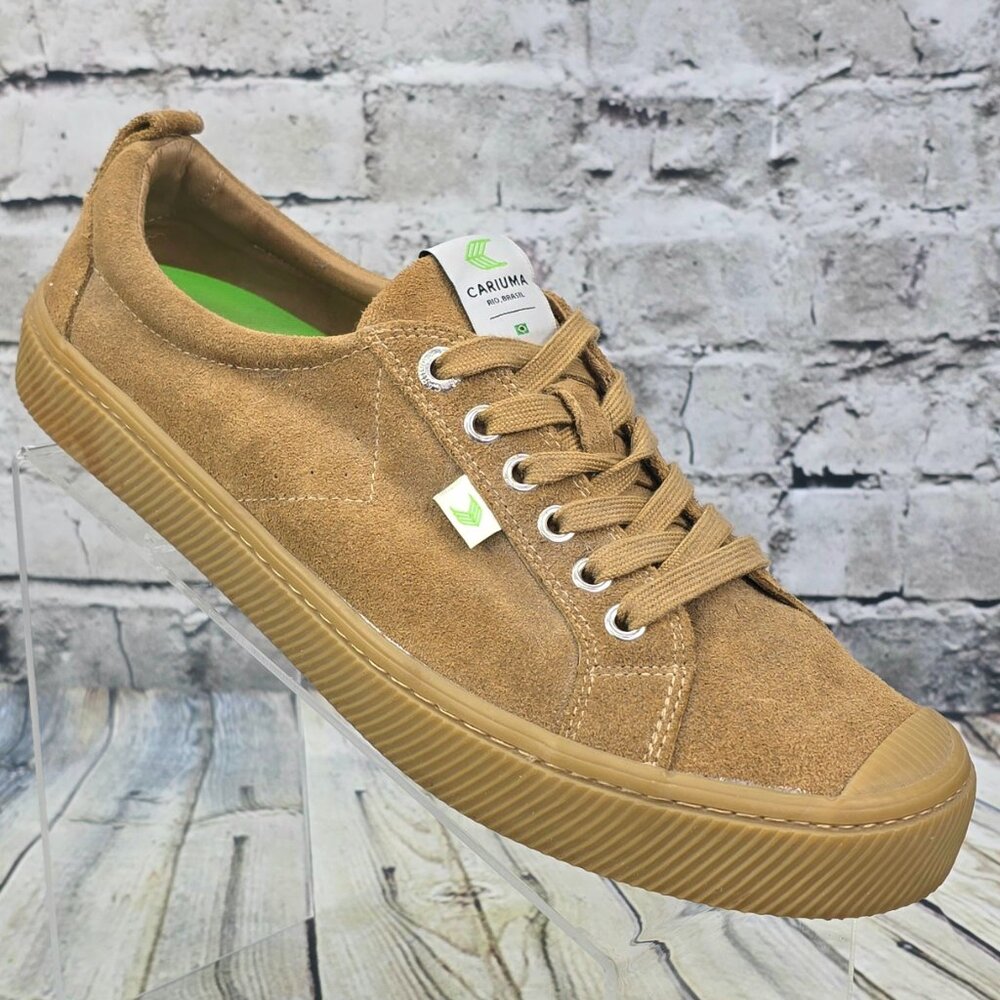 CARIUMA OCA Low All Camel Suede Low-Top Sneakers Men's‎ 10.5 Brown Casual Shoes